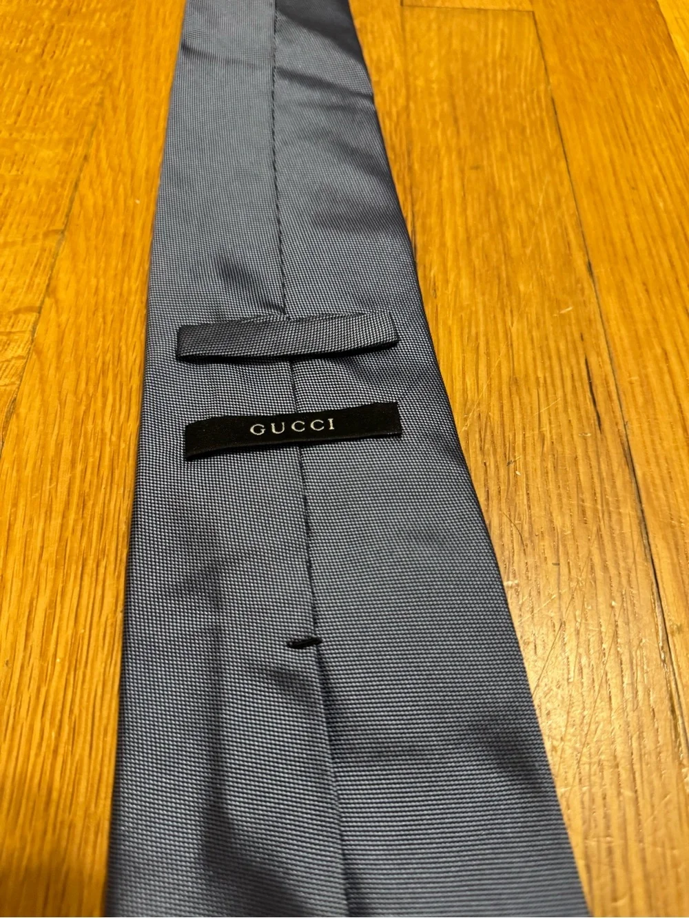 Gucci Solid Navy Silk Tie